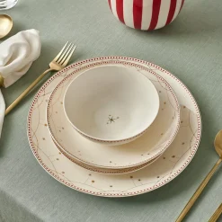 Karaca Elegance Bone Festival 24-teiliges Tafelservice für 6 Personen