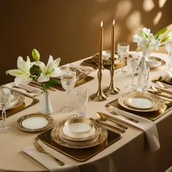 Karaca Elegance Bone Isola 24-Teiliges Tafelservice Für 6 Personen, Mehrfarbig