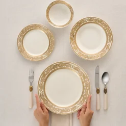 Karaca Elegance Bone Isola 24-Teiliges Tafelservice Für 6 Personen, Mehrfarbig