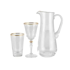 Karaca Elegant Lace Gold Gläserset Gold 25- teilig