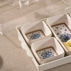 Karaca Elena 7-teiliges Keramik-Frühstücksset, Mehrfarbig