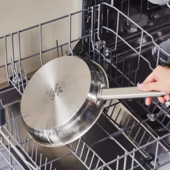 Karaca Elite Edelstahl-Induktions-Bratpfanne, 24 cm, Silber