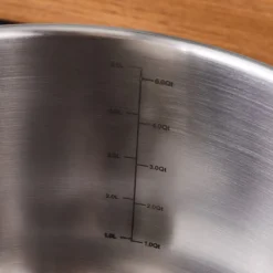 Karaca Elite Edelstahl-Induktions-Kochtopf mit Deckel, 24 cm, Silber