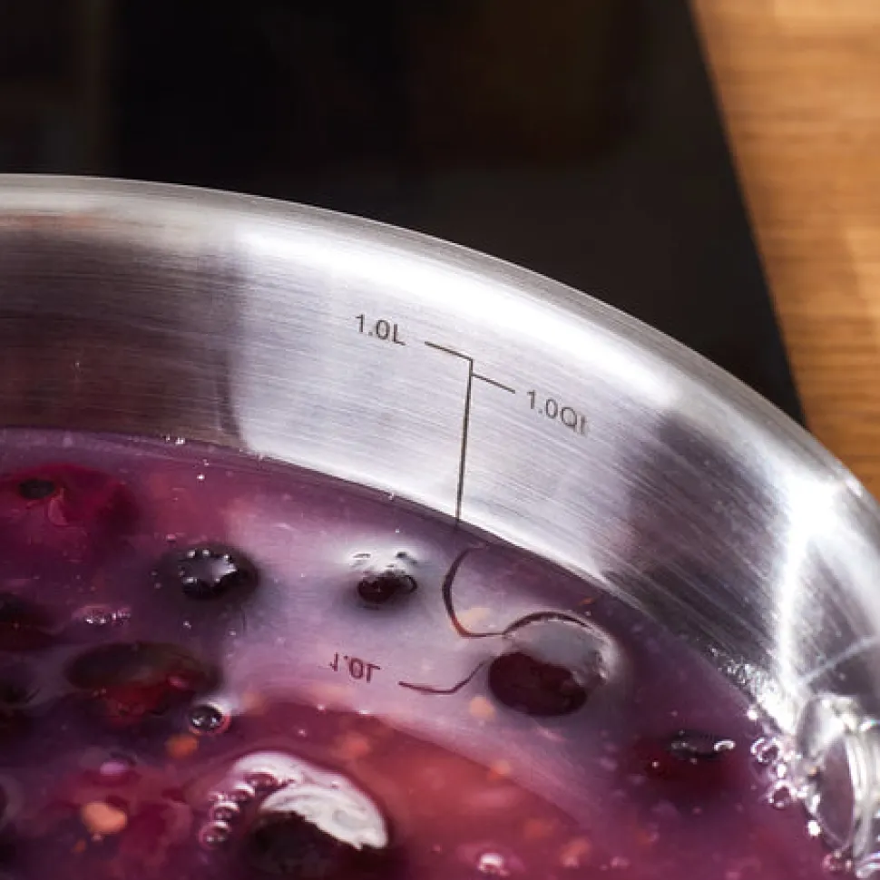 Karaca Elite Edelstahl-Induktions-Kochtopf mit Deckel, 14 cm, Silber