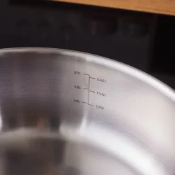 Karaca Elite Edelstahl-Kasserolle Flach 22 cm