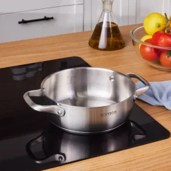 Karaca Elite Edelstahl-Kasserolle Flach 20 cm