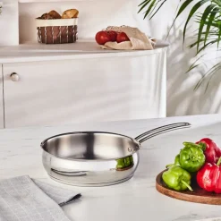 Karaca Emirgan Stahlpfanne, 24cm, Silber