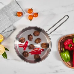 Karaca Emirgan Stahlpfanne, 24cm, Silber