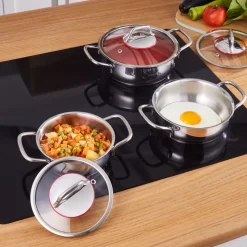 Karaca Emirgan 6-teiliges Stahlplattenset