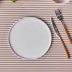 Karaca Epsilon Dessert-/Beilagenteller aus Porzellan, 22 cm, Weiß