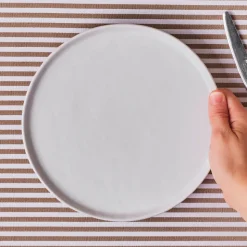 Karaca Epsilon Dessert-/Beilagenteller aus Porzellan, 22 cm, Weiß