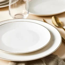 Karaca Epsilon New Generation Bone 12 Personen Geschirrset, Gold, 76 teilig
