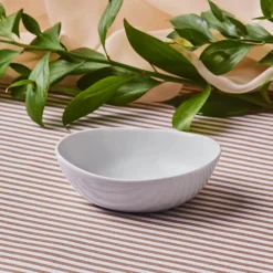 Karaca Epsilon Snackschale aus Porzellan, 12 cm, Weiß