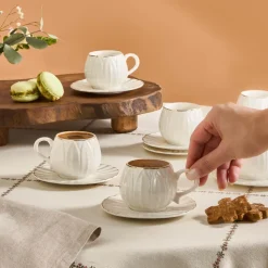 Karaca Eylül Kaffeetasse für 6 Personen 85 Ml