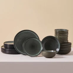 Karaca Fein Reactive Geschirrset, 6 Personen, 24 teilig