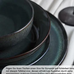 Karaca Fein Reactive Geschirrset, 6 Personen, 24 teilig