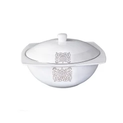 Karaca Fine Bone Lotus 43 Parça 8 Kişilik Yemek Takımı Kare