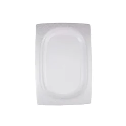 Karaca Fine Bone Ruffle 60-teiliges Quadratisches Tafelservice für 12 Personen