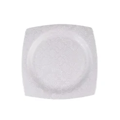 Karaca Fine Bone Ruffle 60-teiliges Quadratisches Tafelservice für 12 Personen