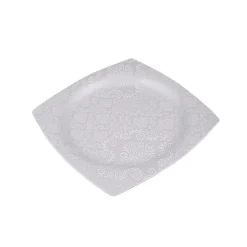 Karaca Fine Bone Ruffle 60-teiliges Quadratisches Tafelservice für 12 Personen