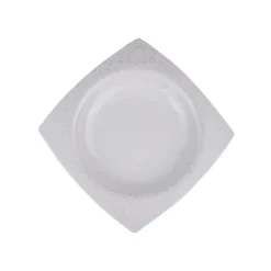 Karaca Fine Bone Ruffle 60-teiliges Quadratisches Tafelservice für 12 Personen