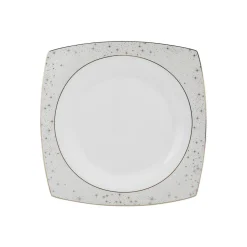 Karaca Fine Pearl Antares 26-teiliges quadratisches Frühstücksset und Servierschalen Perlmutt für 6 Personen