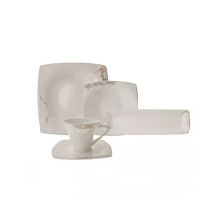 Karaca Fine Pearl Era 26-teiliges Frühstücksset und Servierschalen für 6 Personen