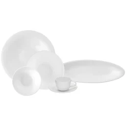 Karaca Fine Pearl Eternal 26-teiliges Frühstücksset und Servierschalen