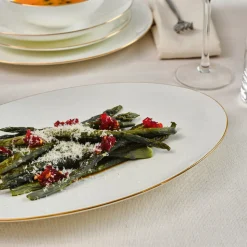 Karaca Fine Pearl Extra Chanak 55-teiliges Tafelservice für 12 Personen, Gold