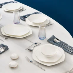 Karaca Fine Pearl Extra Hexagon, 61-teiliges 12-Personen-Geschirrset