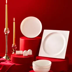 Karaca Fine Pearl Extra Nish 62-Teiliges 12-Personen Geschirrset Gold