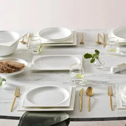 Karaca Fine Pearl Extra Nish 62-Teiliges 12-Personen Geschirrset Gold