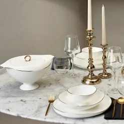 Karaca Fine Pearl Extra Wilderness 62-Teiliges 12-Personen Geschirrset Gold