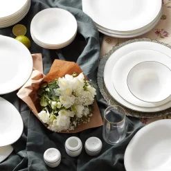 Karaca Fine Pearl Fame 58-teiliges Premium Tafelservice-Set für 12 Personen