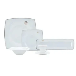 Karaca Fine Pearl Hailey Frühstücksset und Servierschalen, 26 Teilig