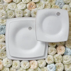 Karaca Fine Pearl Hailey Frühstücksset und Servierschalen, 26 Teilig