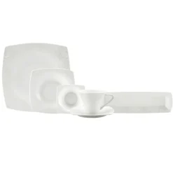 Karaca Fine Pearl Helen 26-Teiliges 6-Personen Frühstücksset Quadrat