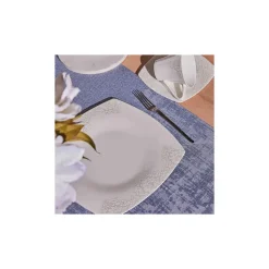 Karaca Fine Pearl Helen 26-Teiliges 6-Personen Frühstücksset Quadrat