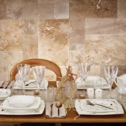 Karaca Fine Pearl Lyria 62-teiliges Geschirrset für 12 Personen