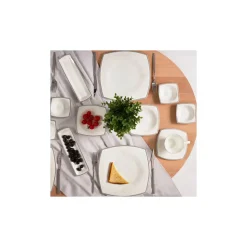Karaca Fine Pearl Neklus 26 Pieces Pearl Breakfast and Serveware Set Square