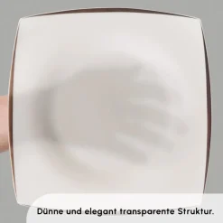 Karaca Fine Pearl New Agate 58-Teiliges 12-Personen Geschirrset Gold