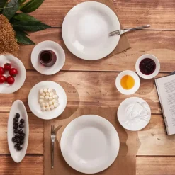 Karaca Fine Pearl New Eternal 26-teiliges Frühstücksset und Servierschalen für 6 Personen