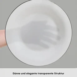 Karaca Fine Pearl New Fame Frühstücksset für 6 Personen, 26-teilig – Platin