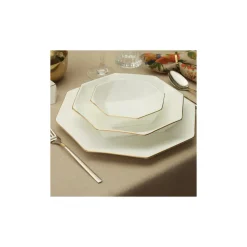 Karaca Fine Pearl Quarz Gold Tafelservice-Set -62- teilig für 12 Personen