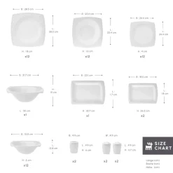 Karaca Fine Pearl Roma 58-Teiliges 12-Personen Geschirrset