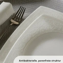Karaca Fine Pearl Roma 58-Teiliges 12-Personen Geschirrset
