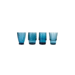 Karaca Fish Softdrinkglas 4-teilig, Blau