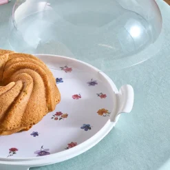 Karaca Fleur Kuchenplatte, 35 cm, Mehrfarbig