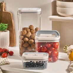 Karaca Flex 2-teiliges Aufbewahrungsbehälter-Set, 3200 ml, Transparent