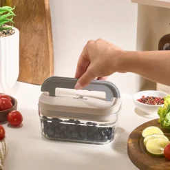 Karaca Flex 2-teiliges Aufbewahrungsbehälter-Set, 520 ml, Transparent